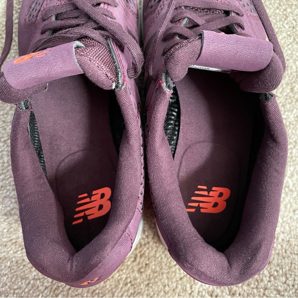 New Balance Women's Sneakers - Burgundy and Orange - Picture 6 of 8
